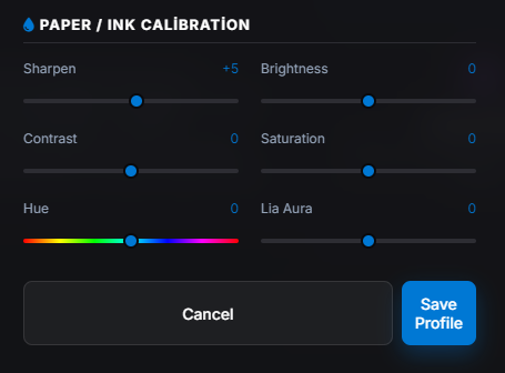 Pro-Level Color Calibration Sliders
