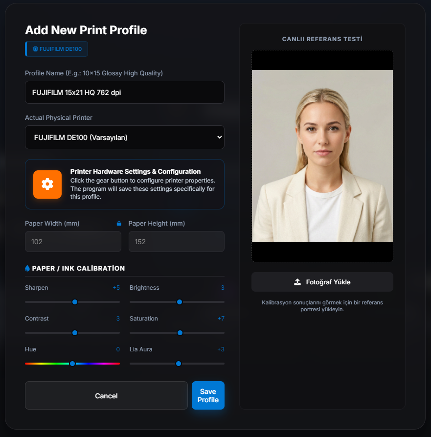 Hardware-Sync™ Calibration UI